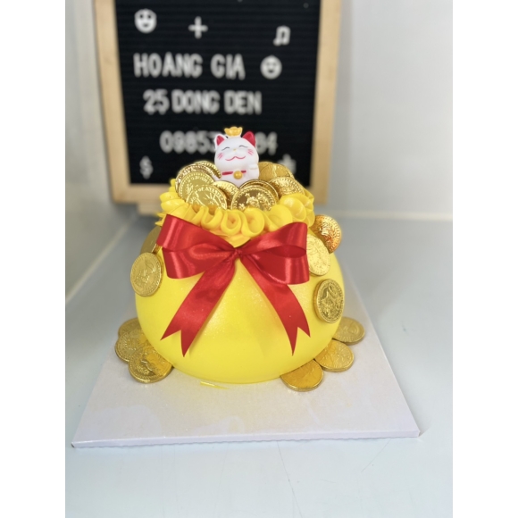 Bánh kem nơ đỏ