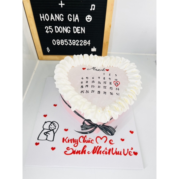 Bánh kem đốt cháy siêu hot 2024 mẫu 003