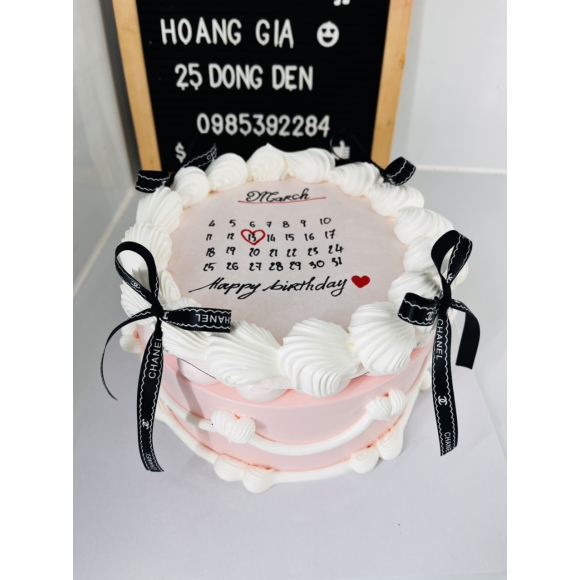 Bánh kem đốt cháy siêu hot 2024 mẫu 002
